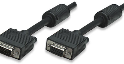 Manhattan Black SVGA 7.5m Extension Cable
