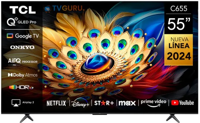 TCL 55 Inch C655 QLED PRO Google TV