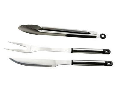 Alva 3-Piece Stainless Steel BBQ Tool Set