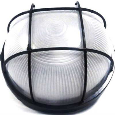 Noble Pays Round Bulkhead Light Fitting Large Black