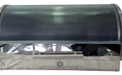 Totally Glass Top Stainless Steel Bread Bin