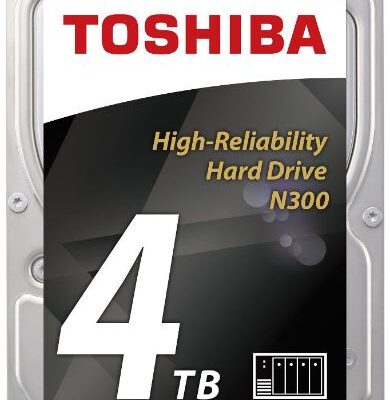 Toshiba 4TB N300 SATA III 3.5 Inch Hard Drive