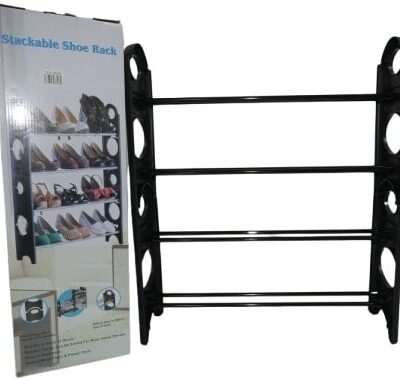 Nordic Wind 4 Tier 12 Shoes Stackable Rack