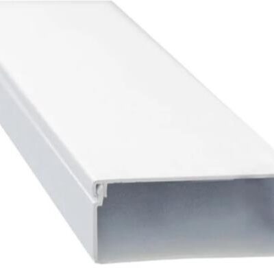 Solarix PVC Trunking 3 Metre 100mm X 40mm White