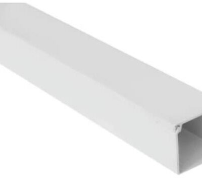 Solarix PVC Trunking 3 Metre 40mm X 40mm White