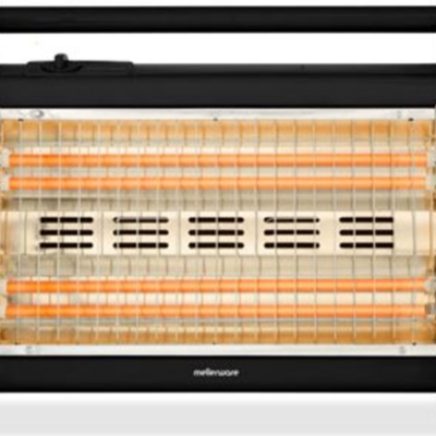 Mellerware Heater 2 Heat Settings Quartz Plastic Black 4