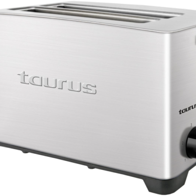Taurus 4 Slice 1400W Stainless Steel Brushed Toaster