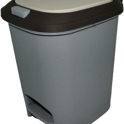 Casey 20 Litre Step On Pedal Waste Bin Grey