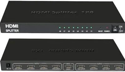UniQue 4K x 2K Ultra HD 8 Port HDTV Splitter