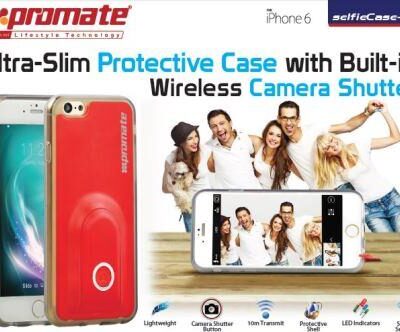 Promate Black selfieCase i6 UltraSlim Protective case